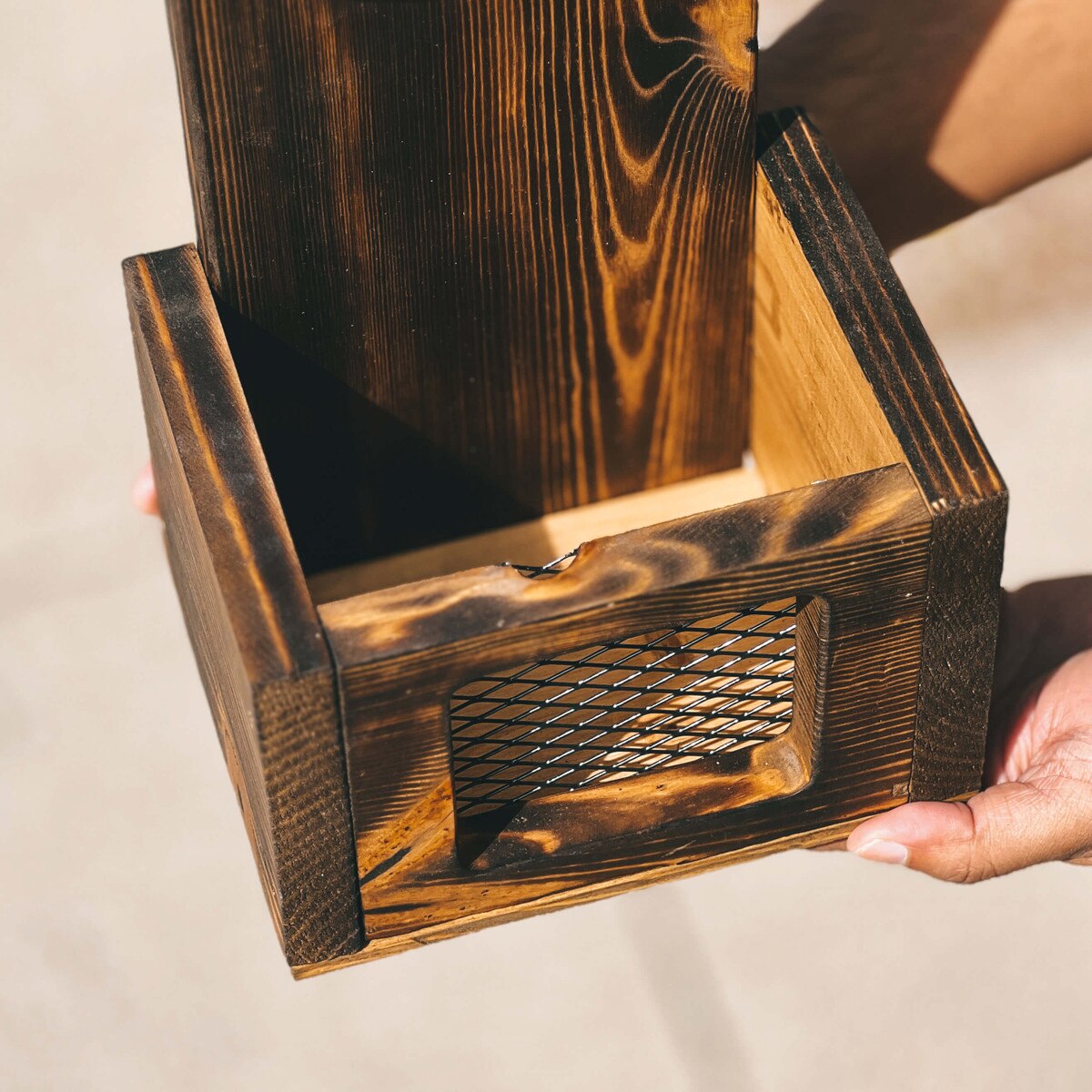 I-State Wood Bottle Opener Cap Catcher